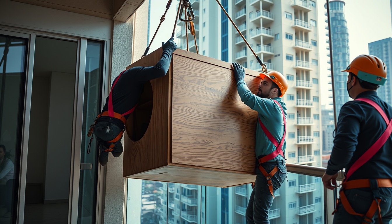 Içamento de Móveis por Sacada em Apartamento com Segurança